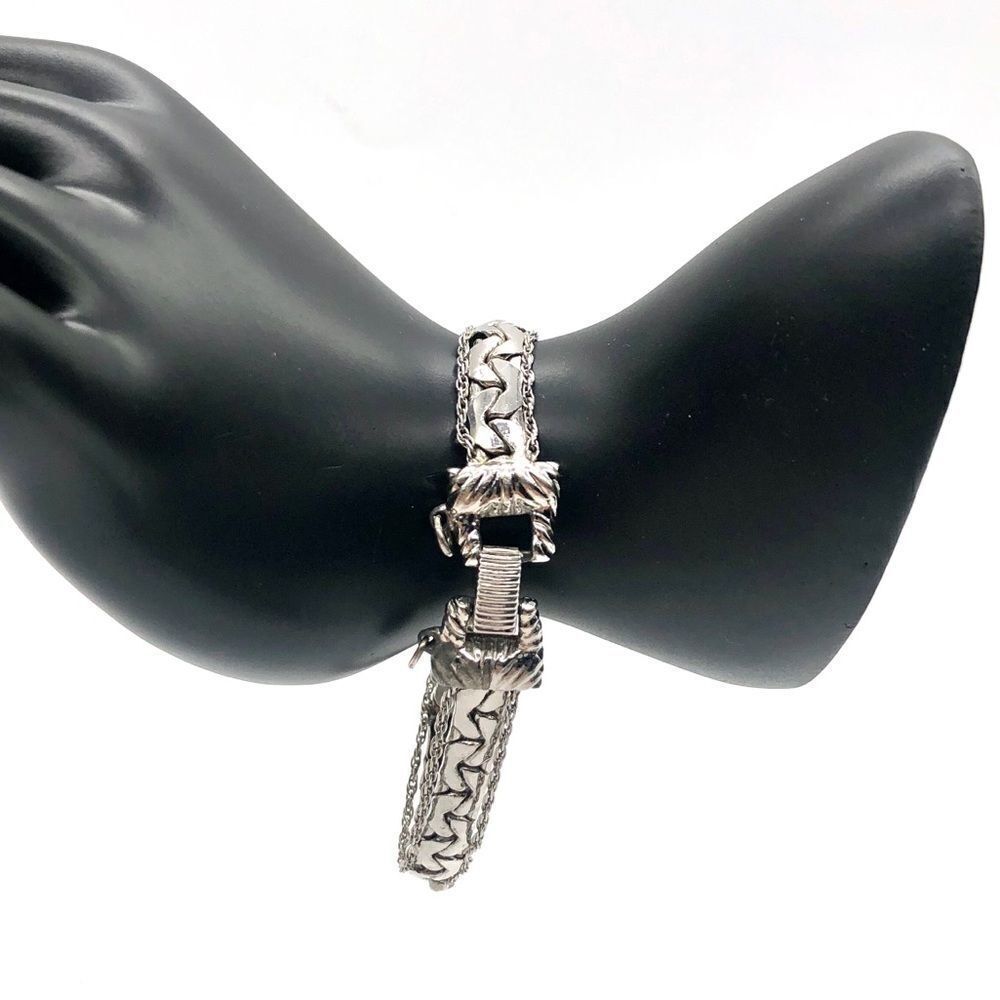 Goldette NY Vintage silver plated bracelet - Picture 2 of 6